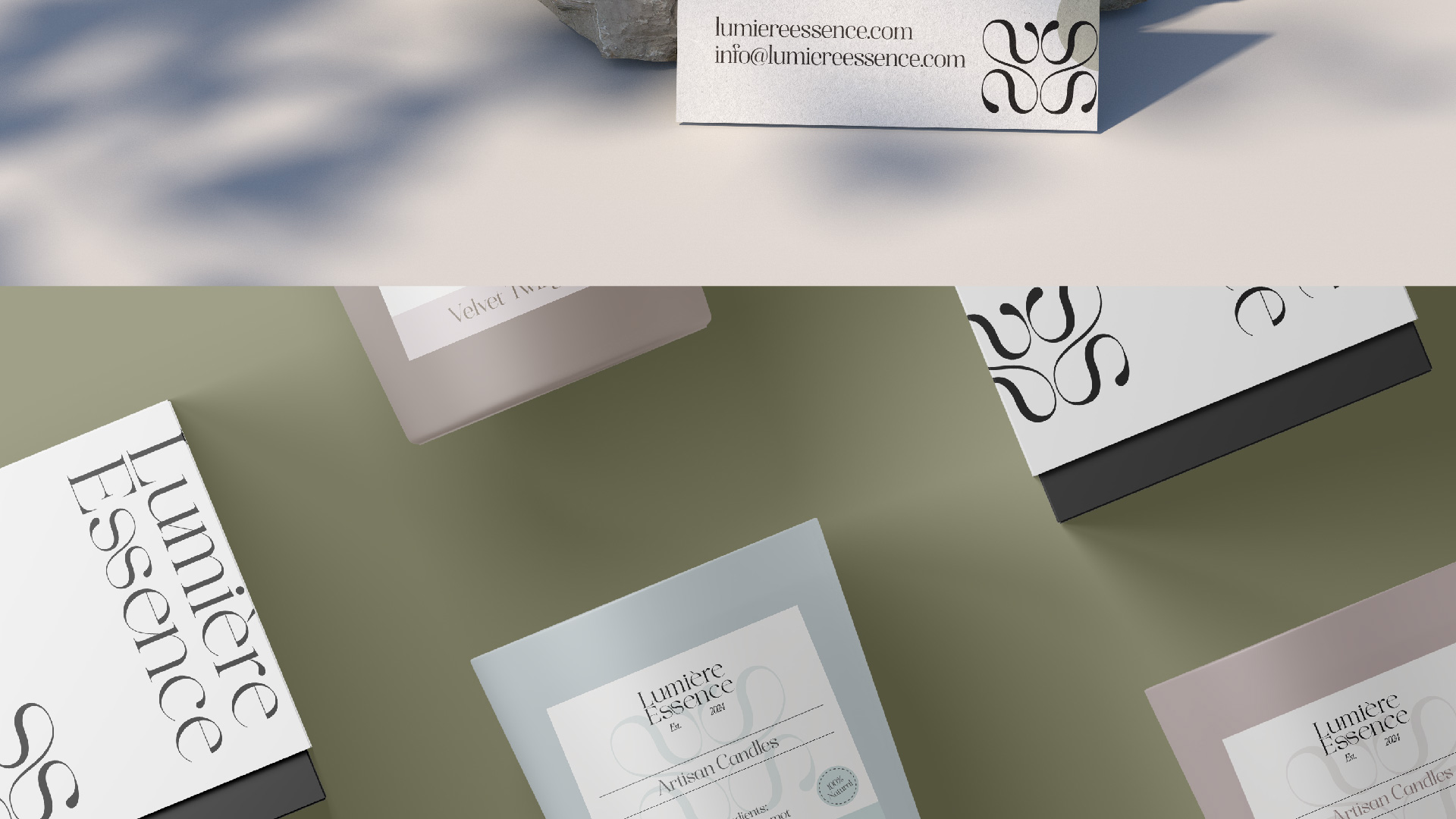 Candle company brand identity