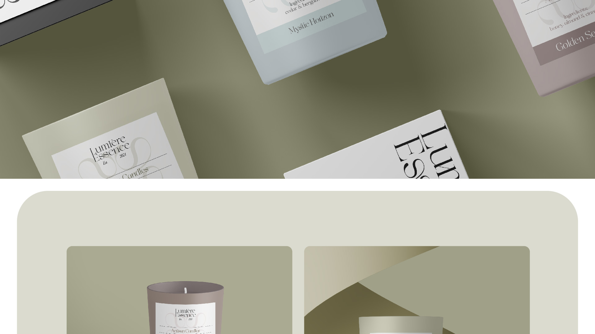 Candle company brand identity