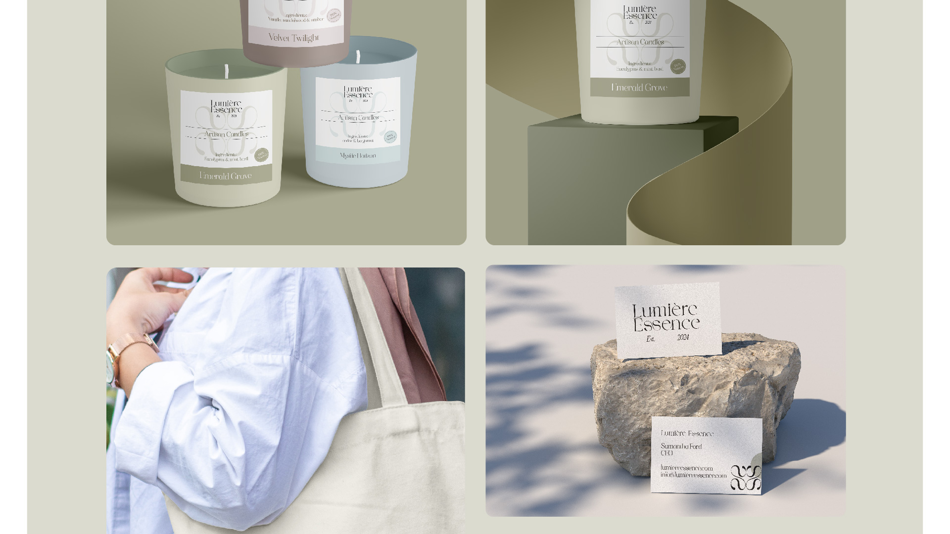 Candle company brand identity